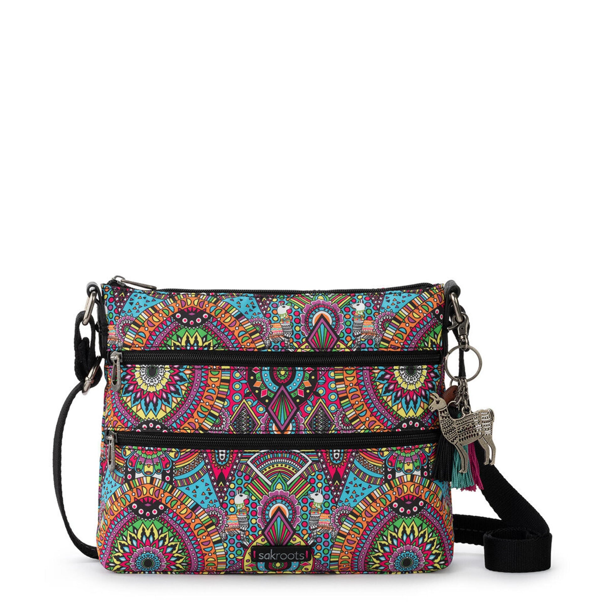 Sakroots Basic Crossbody EcoTwill - |Rainbow Wanderlust|