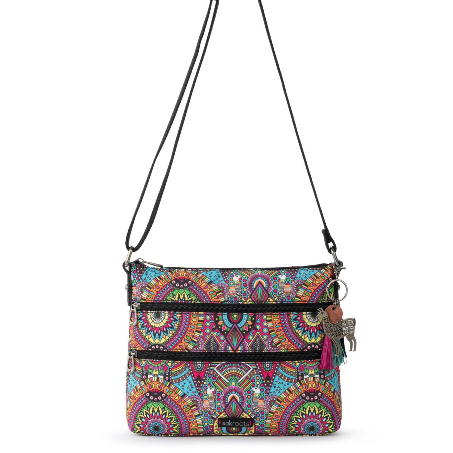 Sakroots Basic Crossbody EcoTwill - |Rainbow Wanderlust|