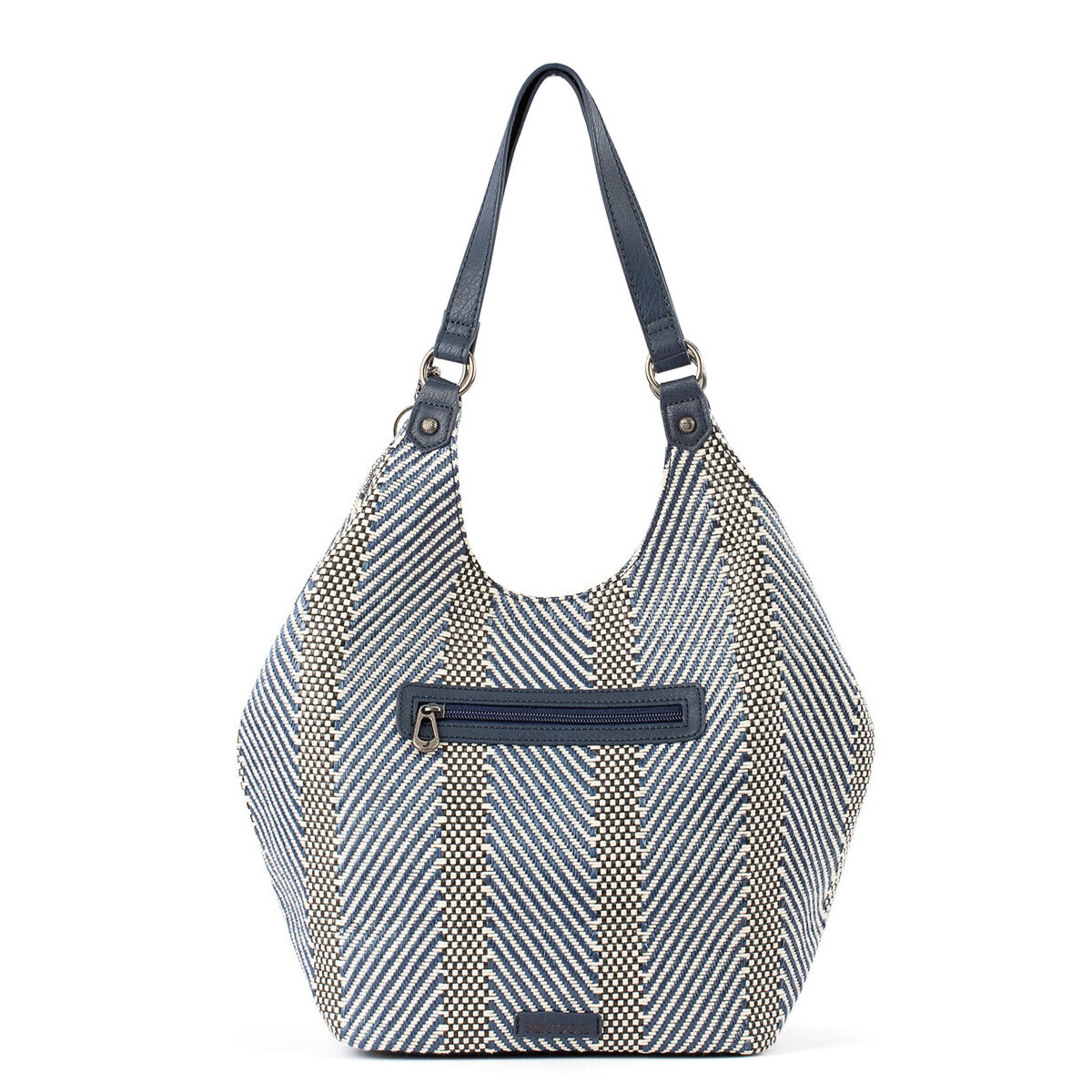 Sakroots Roma Shopper - Straw - Navy Spirit Desert Woven