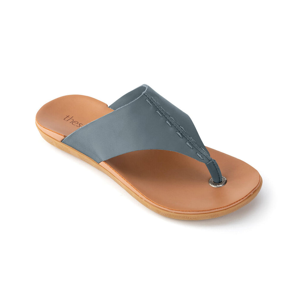 The Sak Los Feliz Sandal - Leather - Dusty Blue