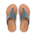 The Sak Los Feliz Sandal - Leather - Dusty Blue