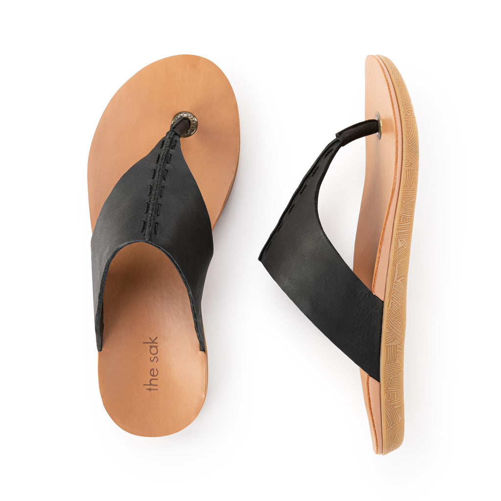The Sak Los Feliz Sandal - Leather - Black