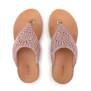 Shana Sandal - Hand Crochet - Seashell Medallion