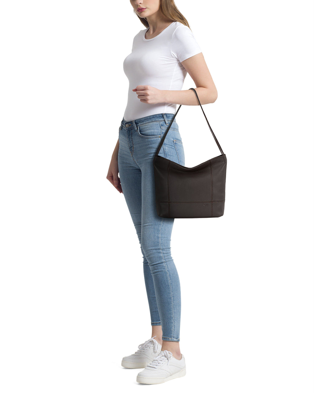 The Sak De Young Hobo - Leather - Slate