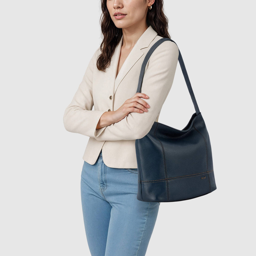 The Sak De Young Hobo - Leather - Indigo