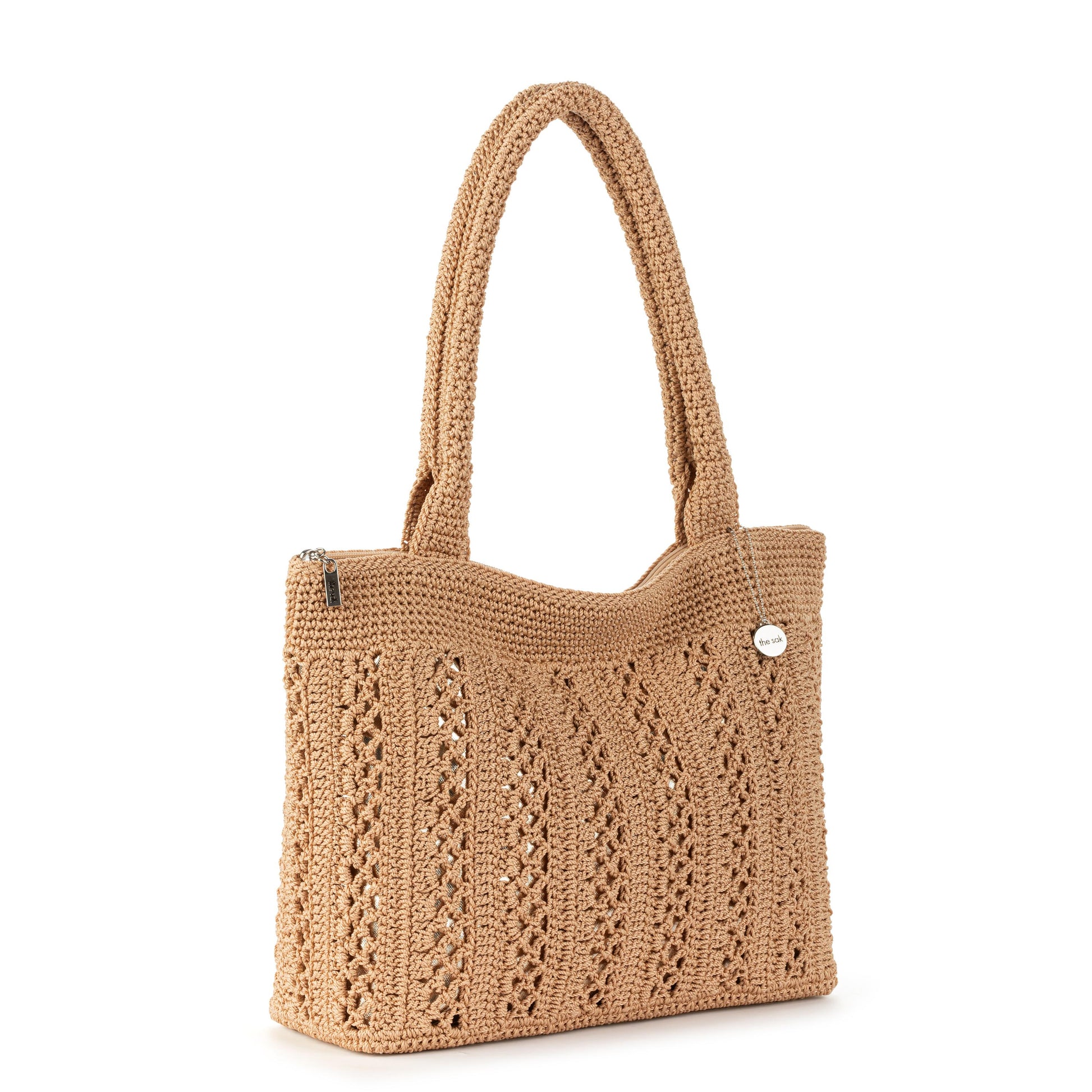 The Sak Crafted Classics Carryall Crochet - |Bamboo With Gold|