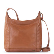 De Young Crossbody - Leather - Tobacco Floral Embossed