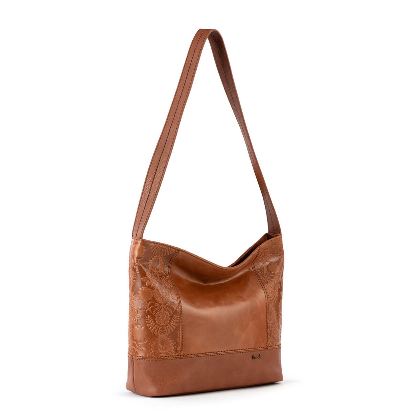 The Sak De Young Hobo Leather - |Tobacco Floral Embossed|