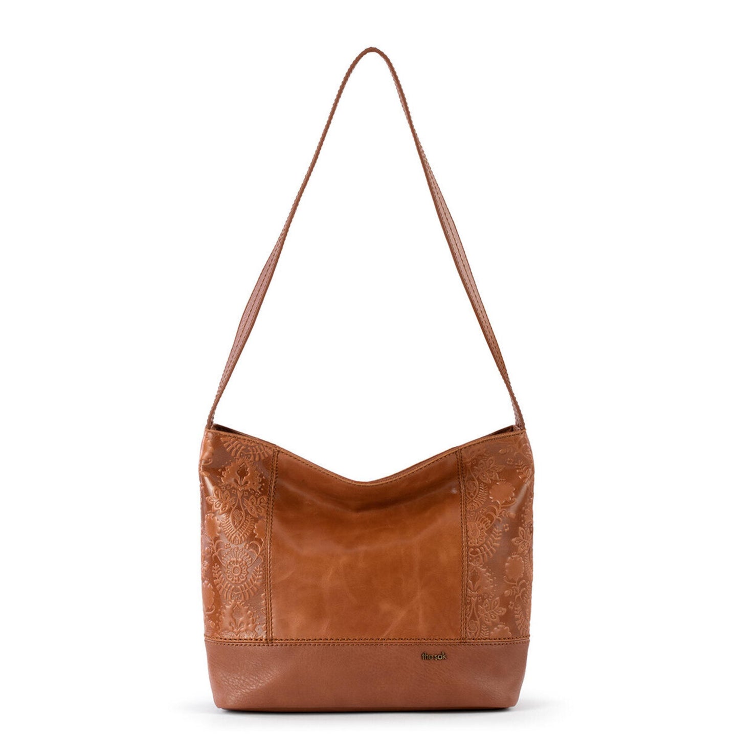The Sak De Young Hobo Leather - |Tobacco Floral Embossed|