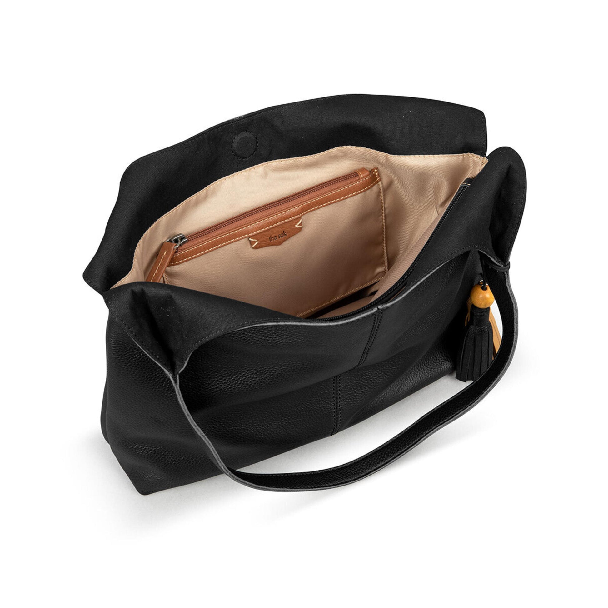 The Sak Huntley Hobo Leather - |Black|