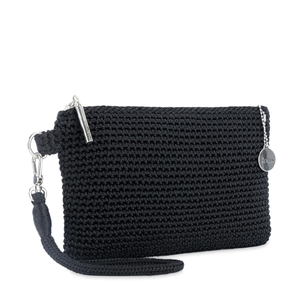The Sak Vita Wristlet - Hand Crochet - Black