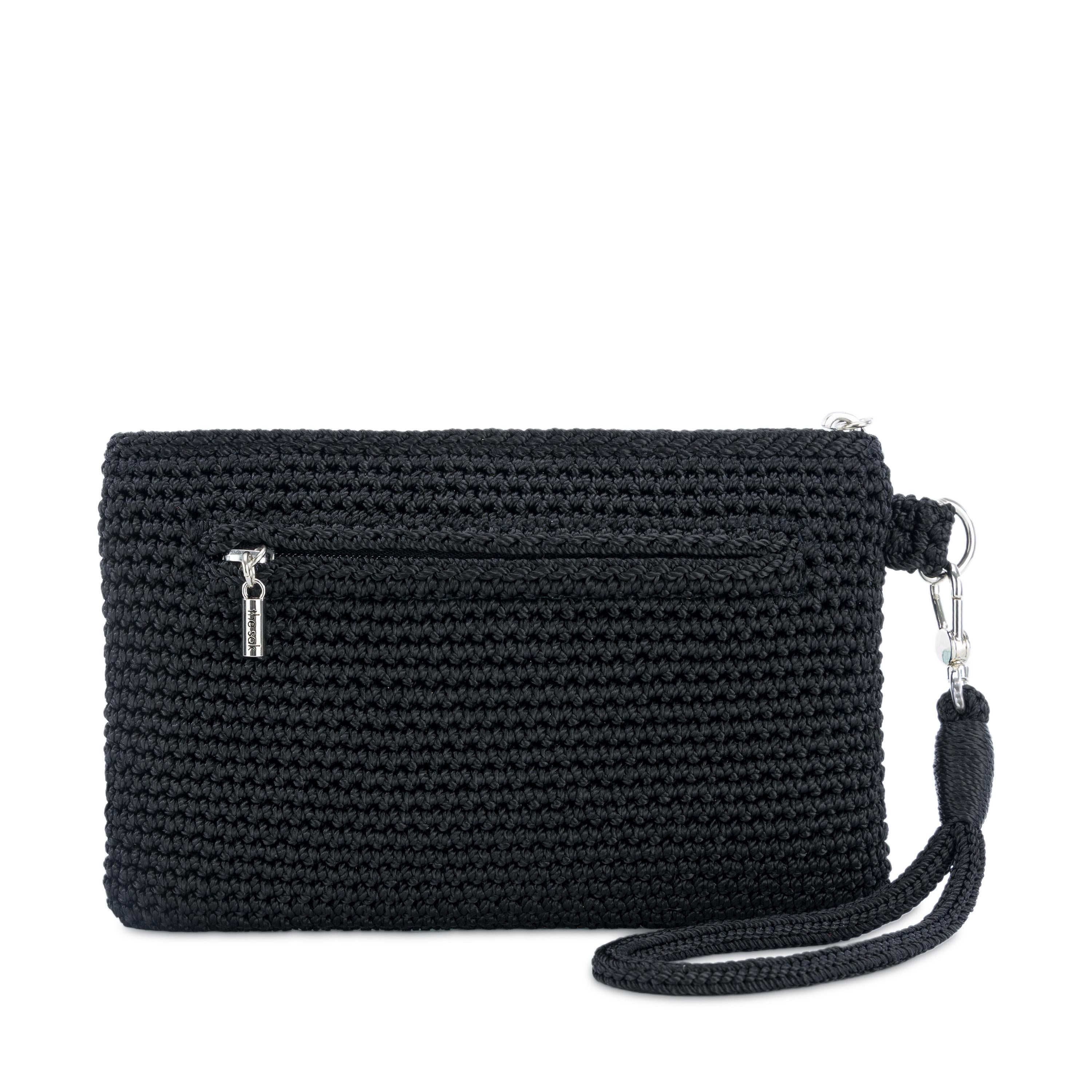 The Sak Vita Wristlet - Hand Crochet - Black