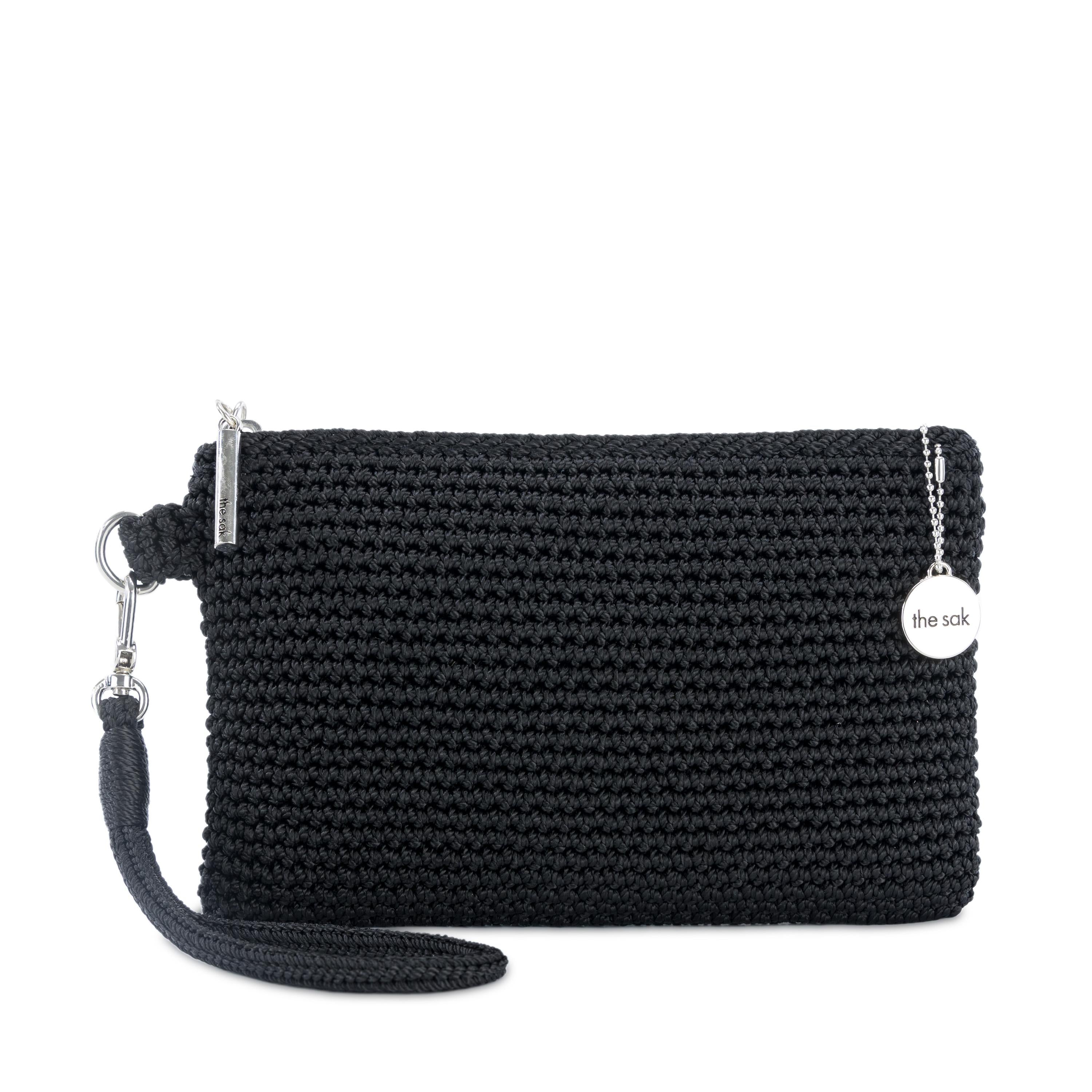The Sak Vita Wristlet - Hand Crochet - Black