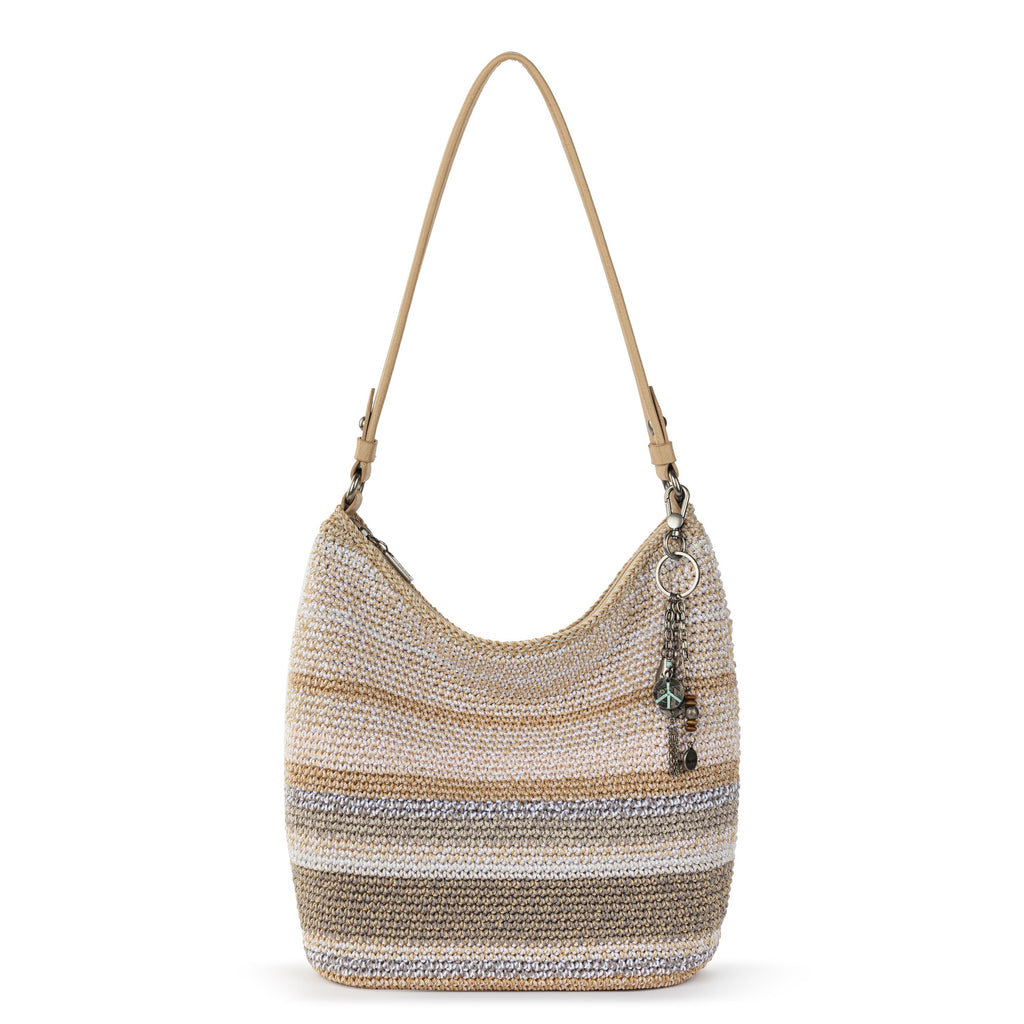The Sak Sequoia Hobo - Hand Crochet - Sand Stripe