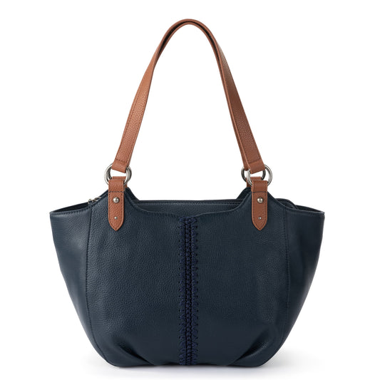 The Sak Bolinas Satchel Leather - |Indigo|