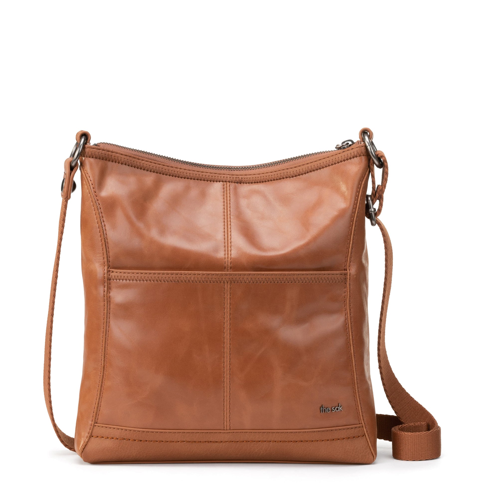 The Sak Iris Crossbody Leather - |Tobacco Floral Embossed|