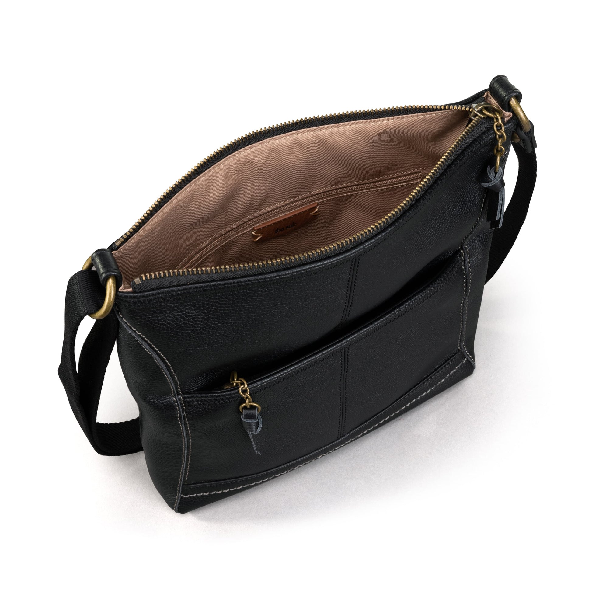 The Sak Iris Crossbody Leather - |Black|