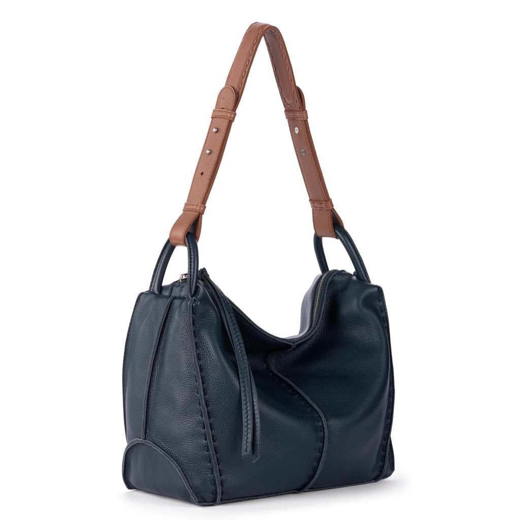 The Sak Los Feliz Hobo - Leather - Indigo