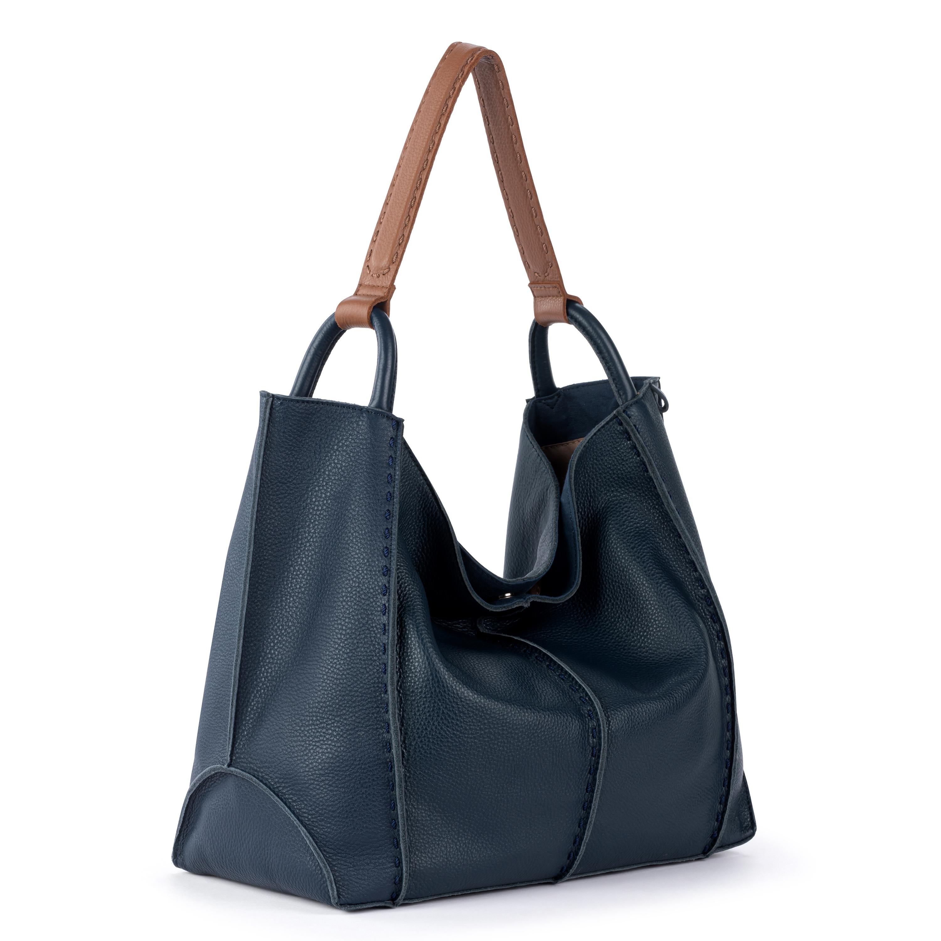 The Sak Los Feliz Large Tote - Leather - Indigo