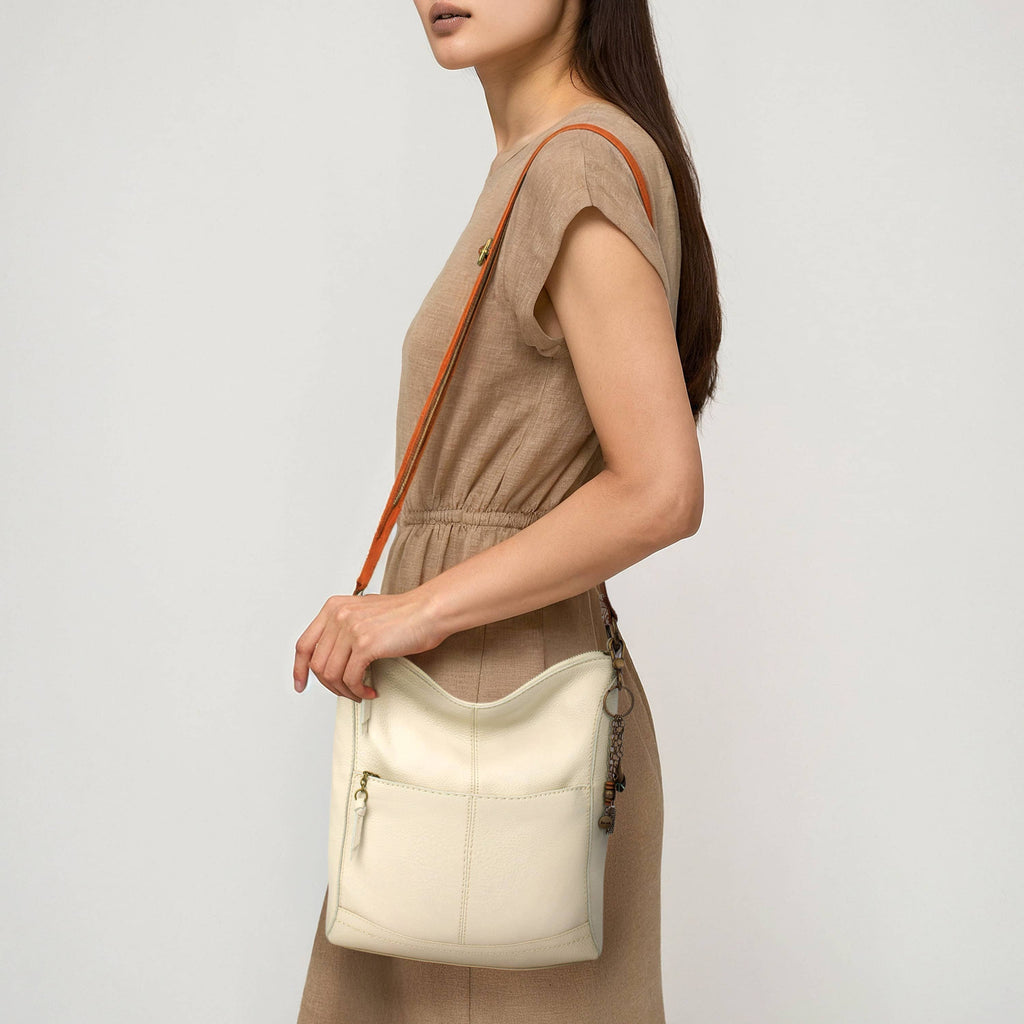 The Sak Lucia Crossbody - Leather - Stone