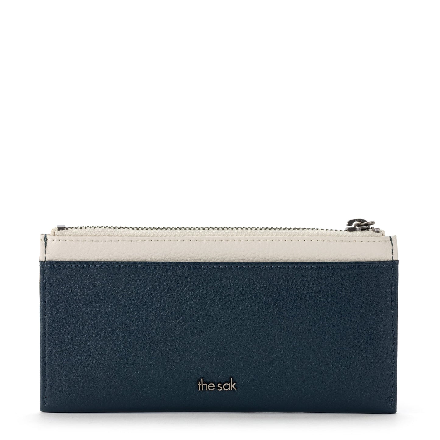 The Sak Neva Large Card Wallet Leather - |Indigo Block|