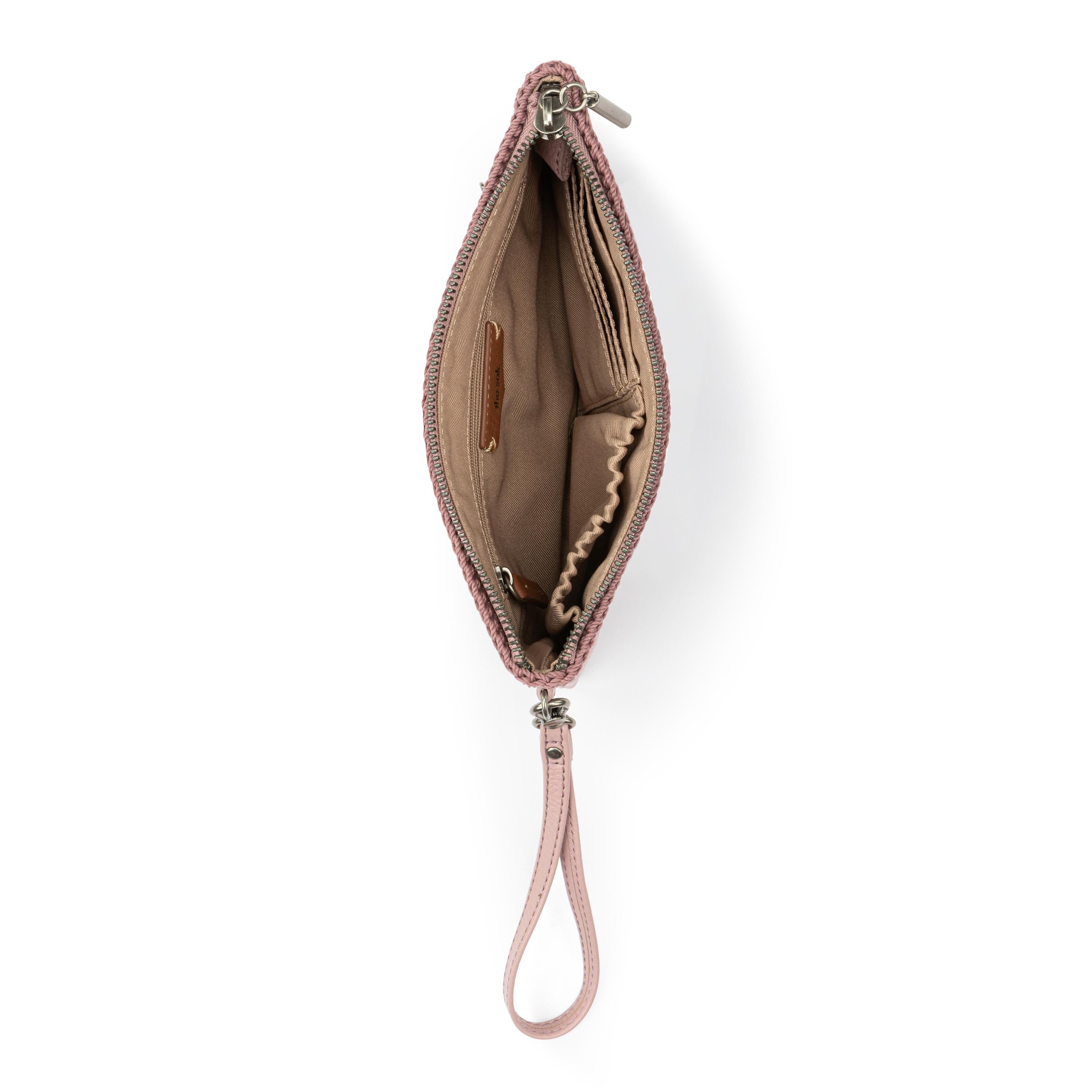 The Sak Vita Wristlet - Leather - Rosewood