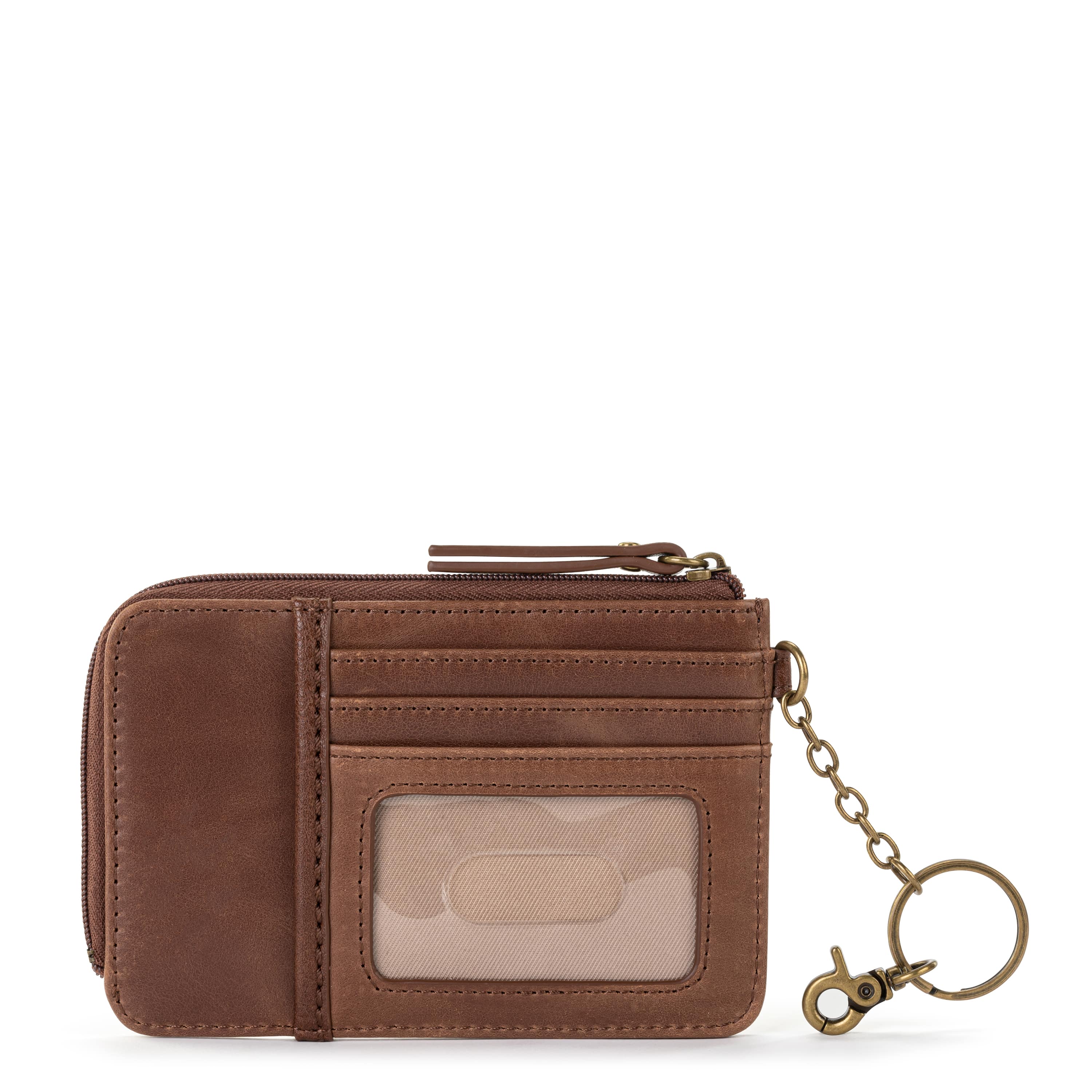 The Sak Iris Card Wallet - Leather - Teak Leaf Embossed