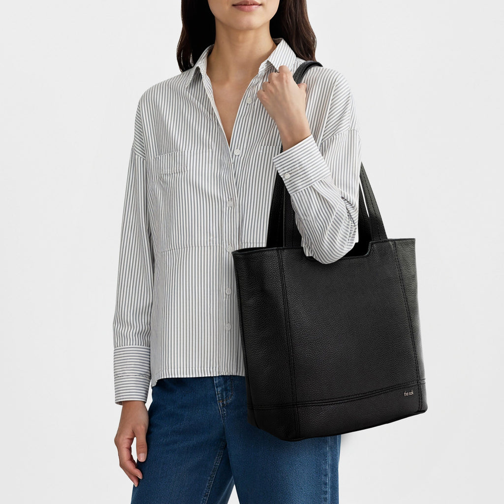 The Sak De Young Tote - Leather - Black