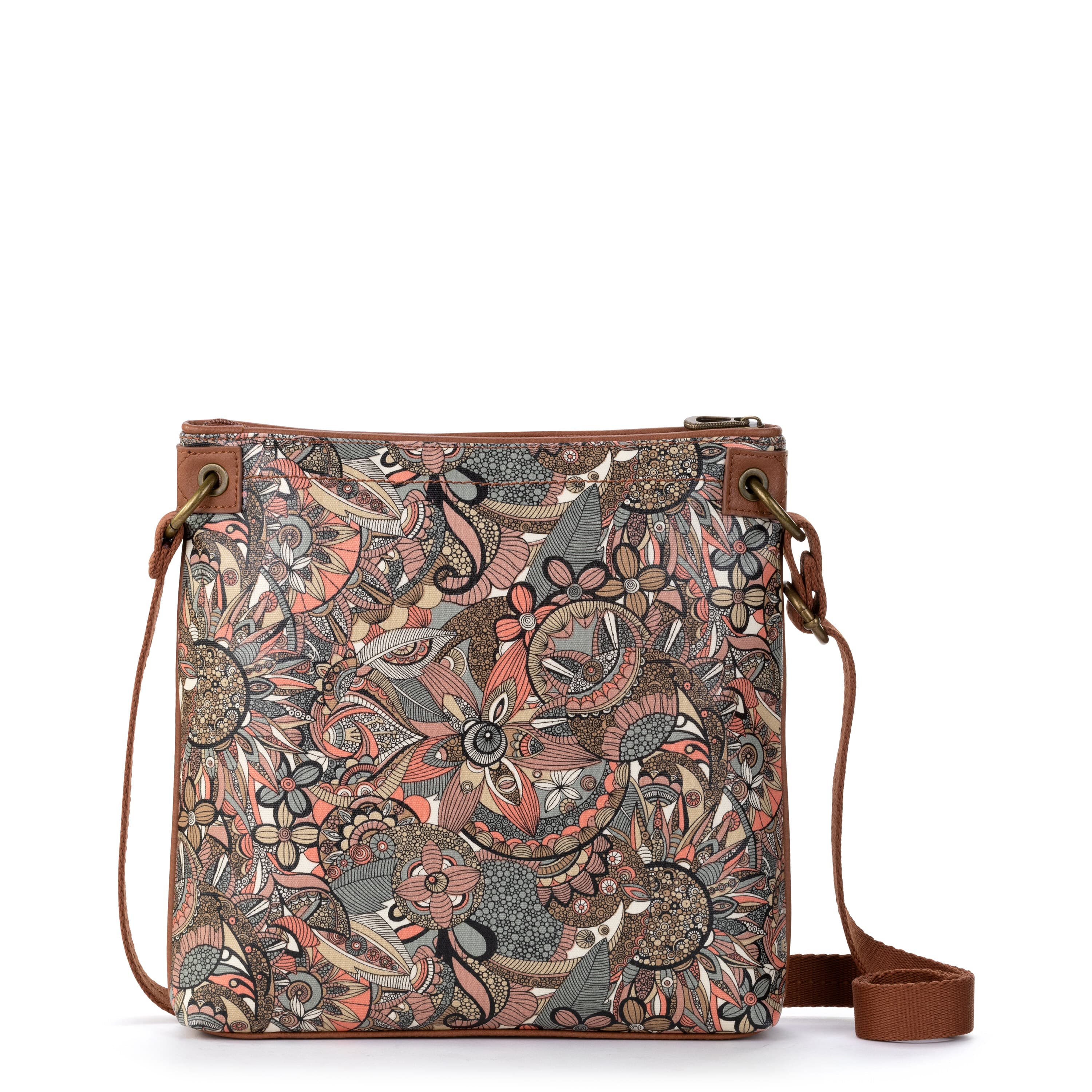Sakroots Flat Crossbody - Canvas - Sienna Spirit Desert