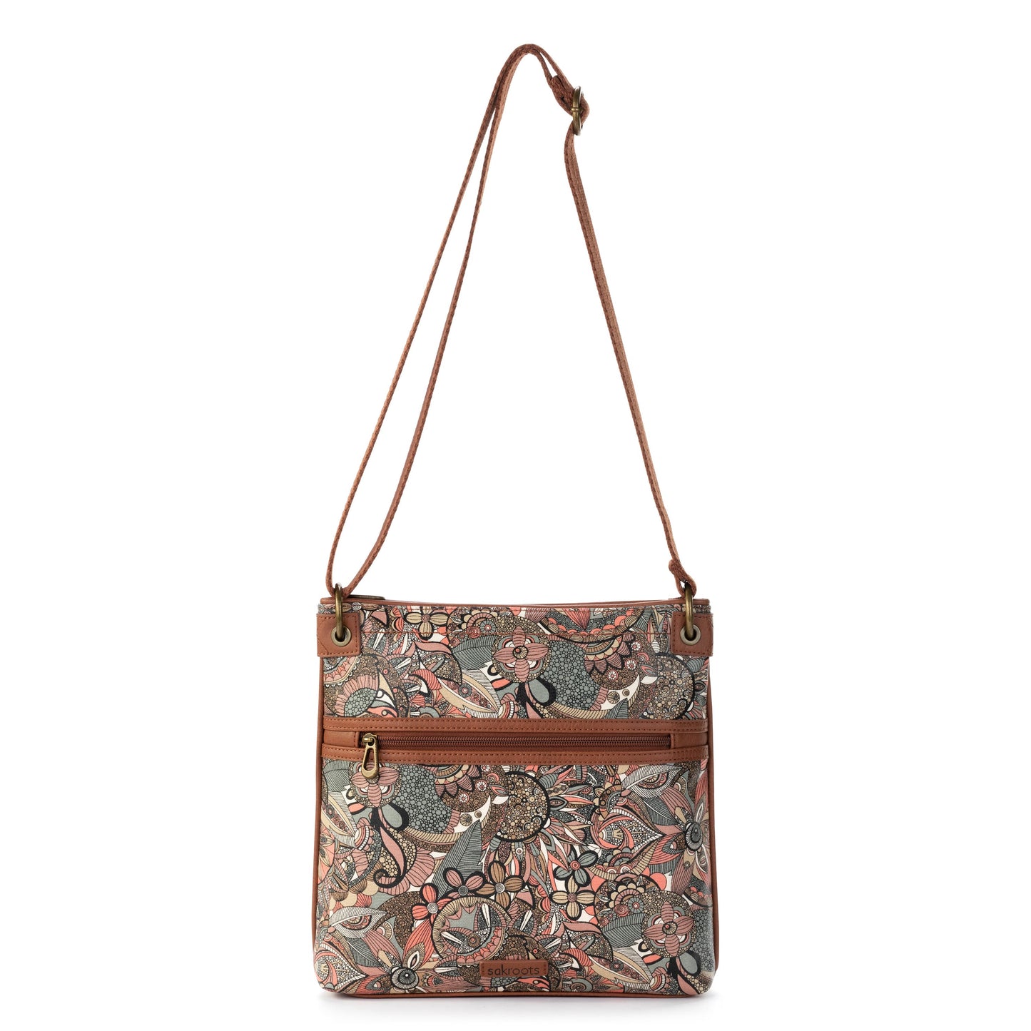 Sakroots Flat Crossbody Canvas - |Sienna Spirit Desert|