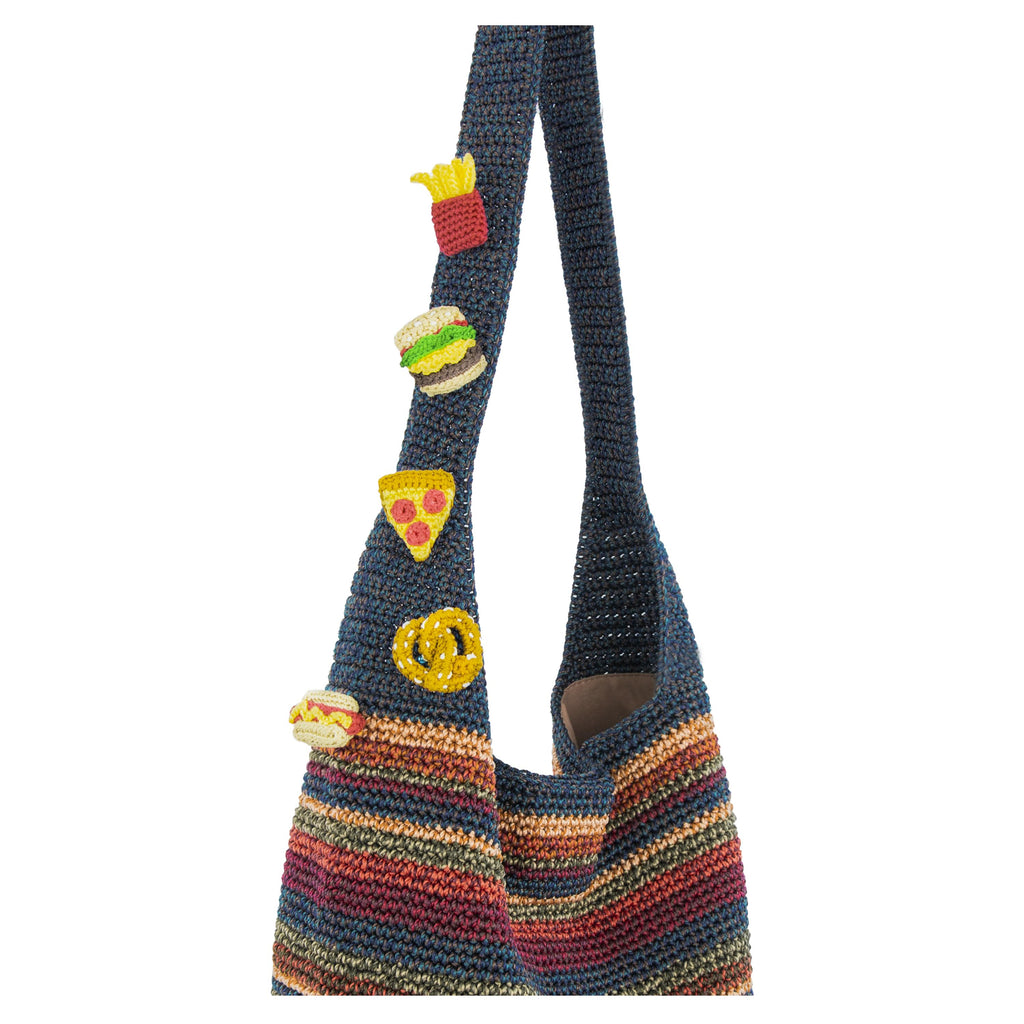 The Sak 120 Hobo - Hand Crochet - Woodland Stripe