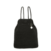 Dylan Large Backpack - Hand Crochet - Black