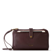 Iris Smartphone Wallet - Leather - Mahogany