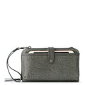 The Sak Iris Smartphone Wallet - Leather - Slate Leaf Embossed