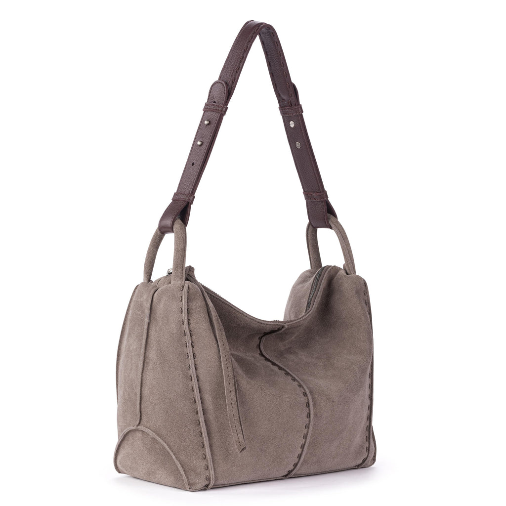 The Sak Los Feliz Hobo - Leather - Mushroom Suede