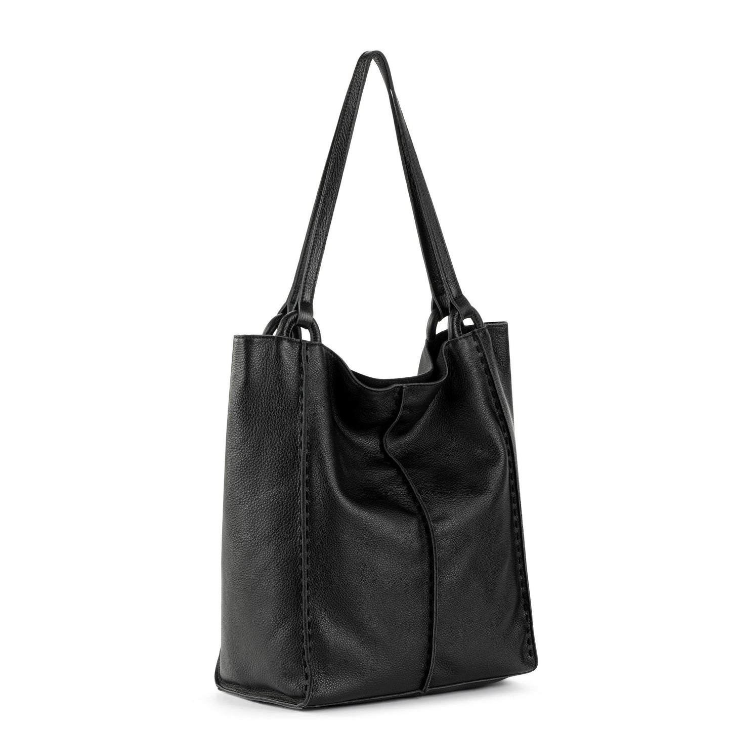 The Sak Los Feliz Slouchy Tall Tote Leather - |Black|