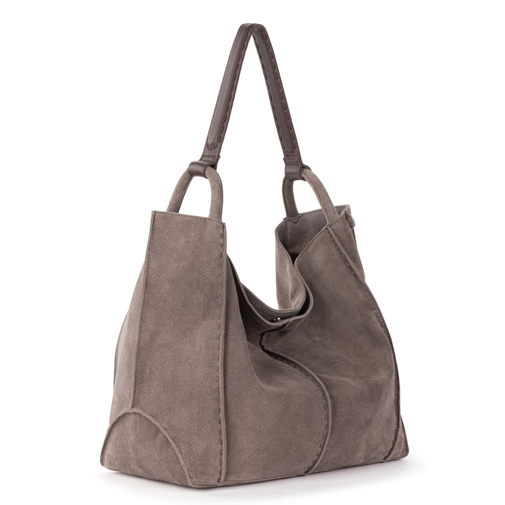 The Sak Los Feliz Large Tote - Leather - Mushroom Suede