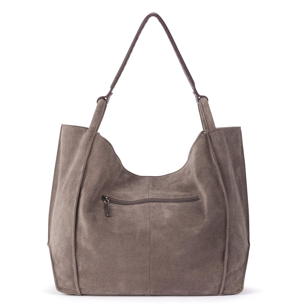 The Sak Los Feliz Large Tote - Leather - Mushroom Suede