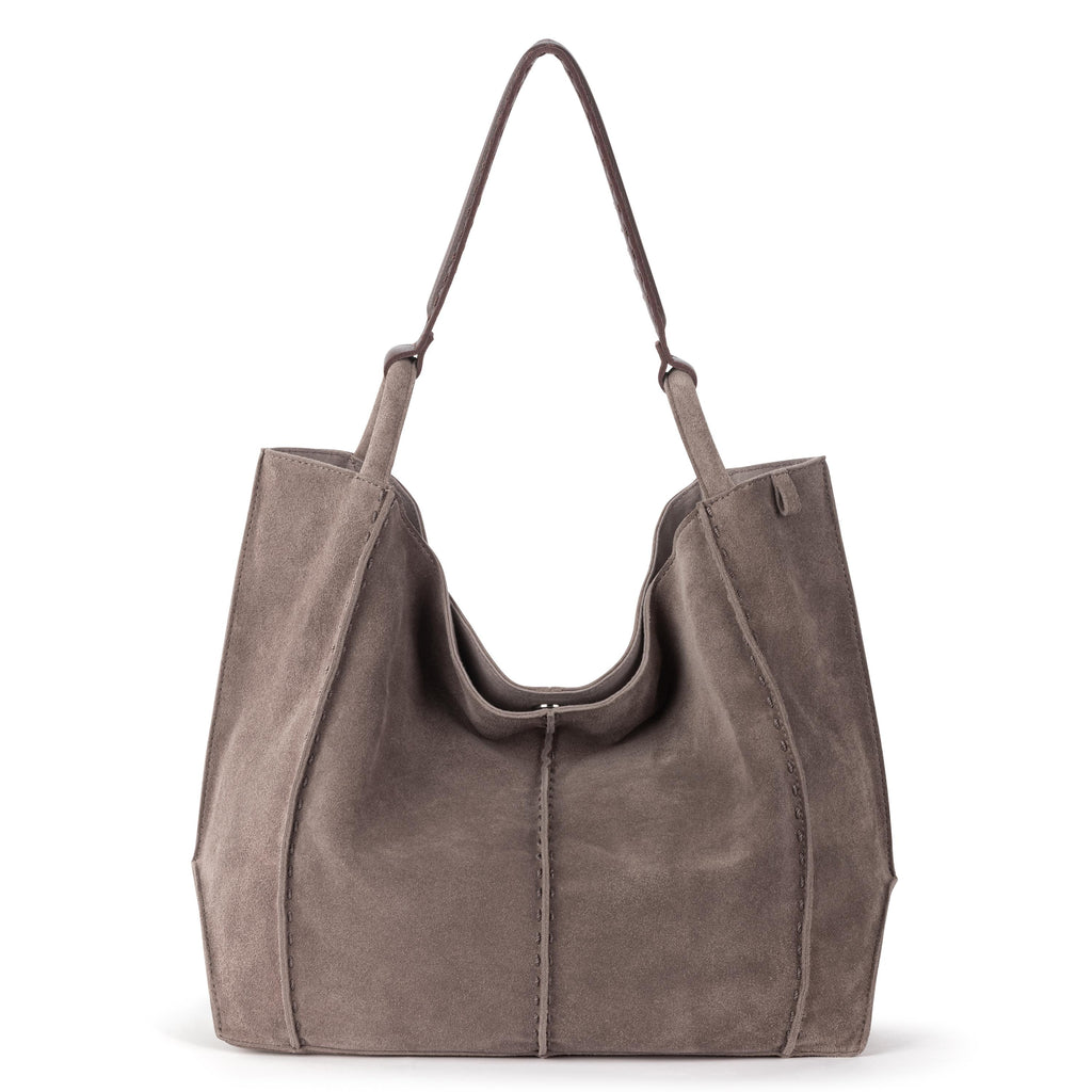 The Sak Los Feliz Large Tote - Leather - Mushroom Suede