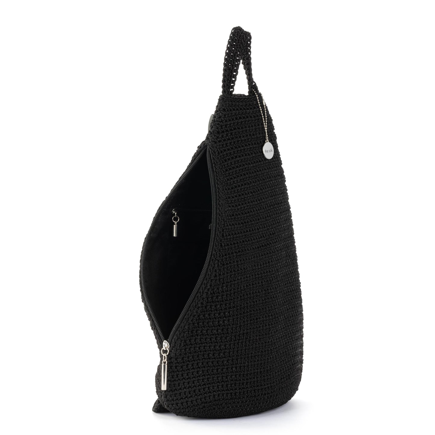 The Sak Geo Sling Backpack Crochet - |Black|