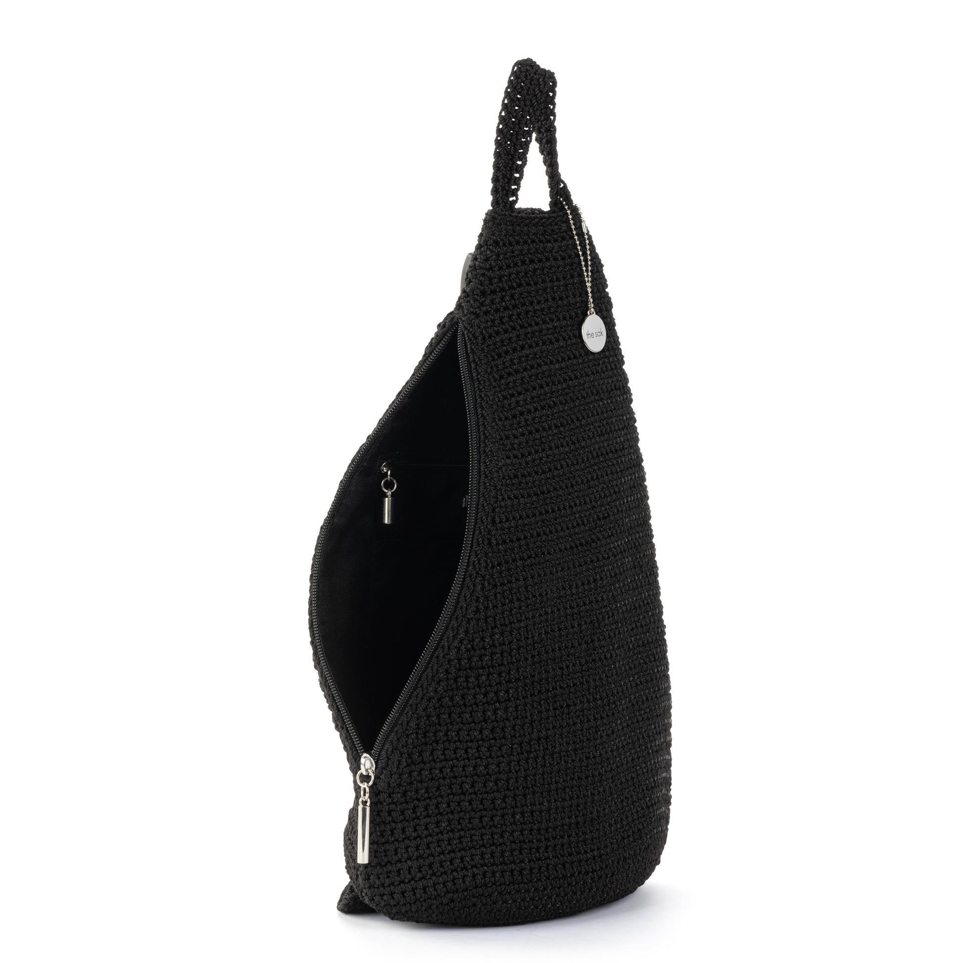 The Sak Geo Sling Backpack Crochet - |Black|