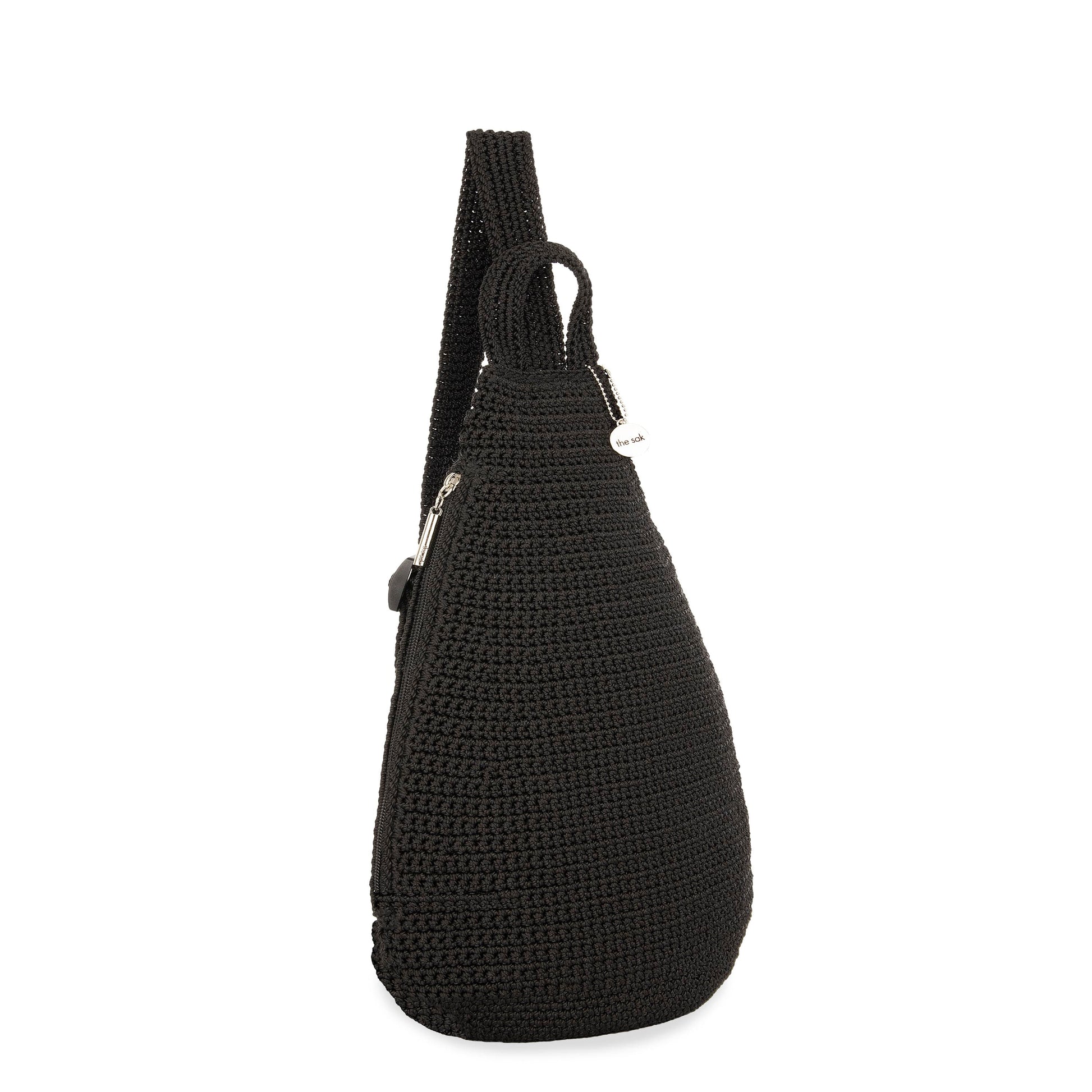 The Sak Geo Sling Backpack Crochet - |Black|
