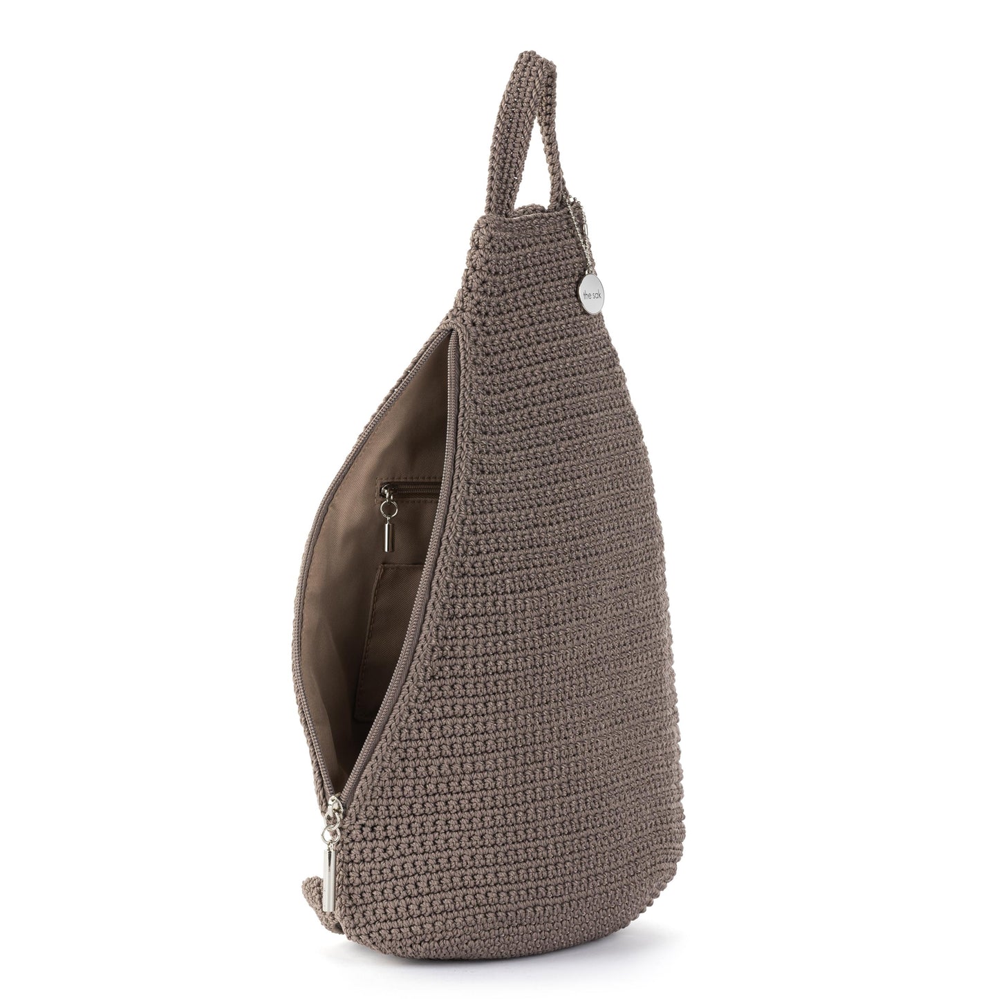 The Sak Geo Sling Backpack Crochet - |Mushroom|