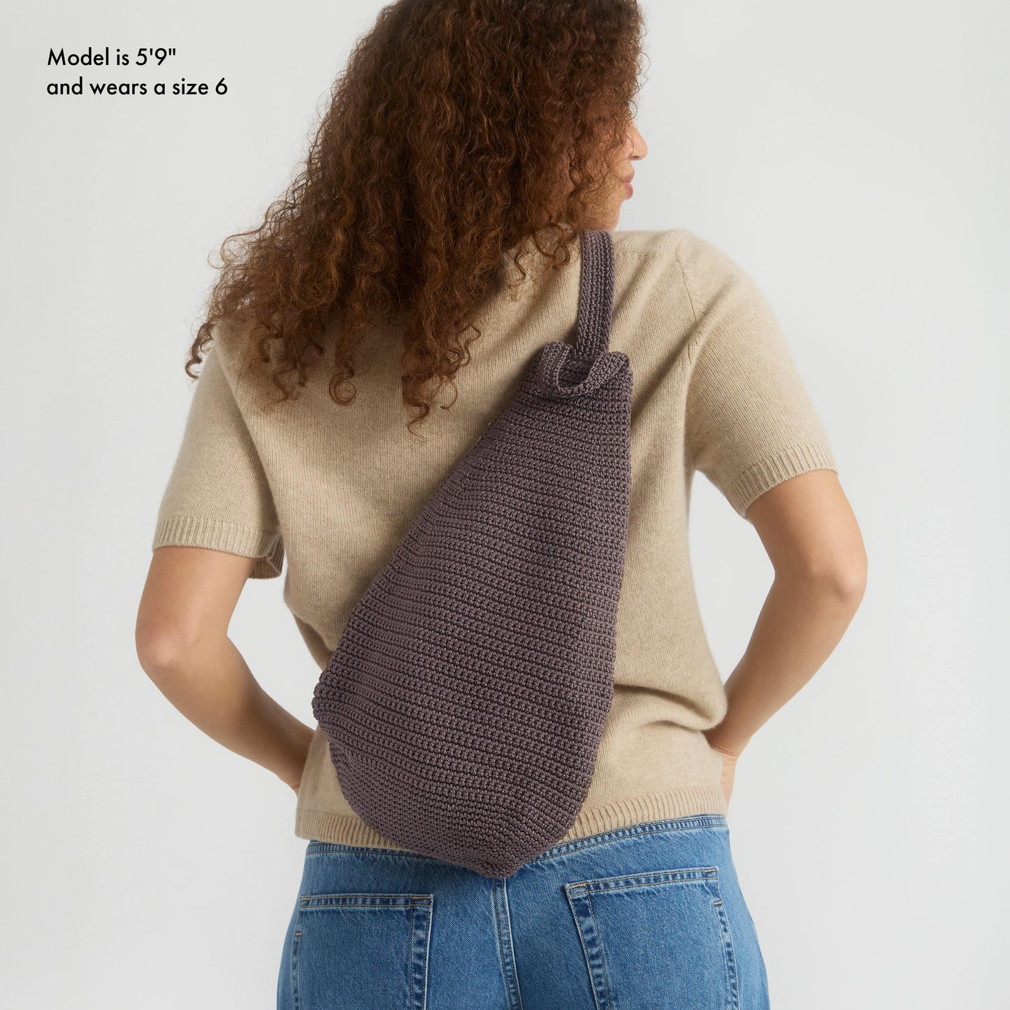 The Sak Geo Sling Backpack Crochet - |Mushroom|