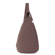 Geo Sling Backpack - Hand Crochet - Mushroom