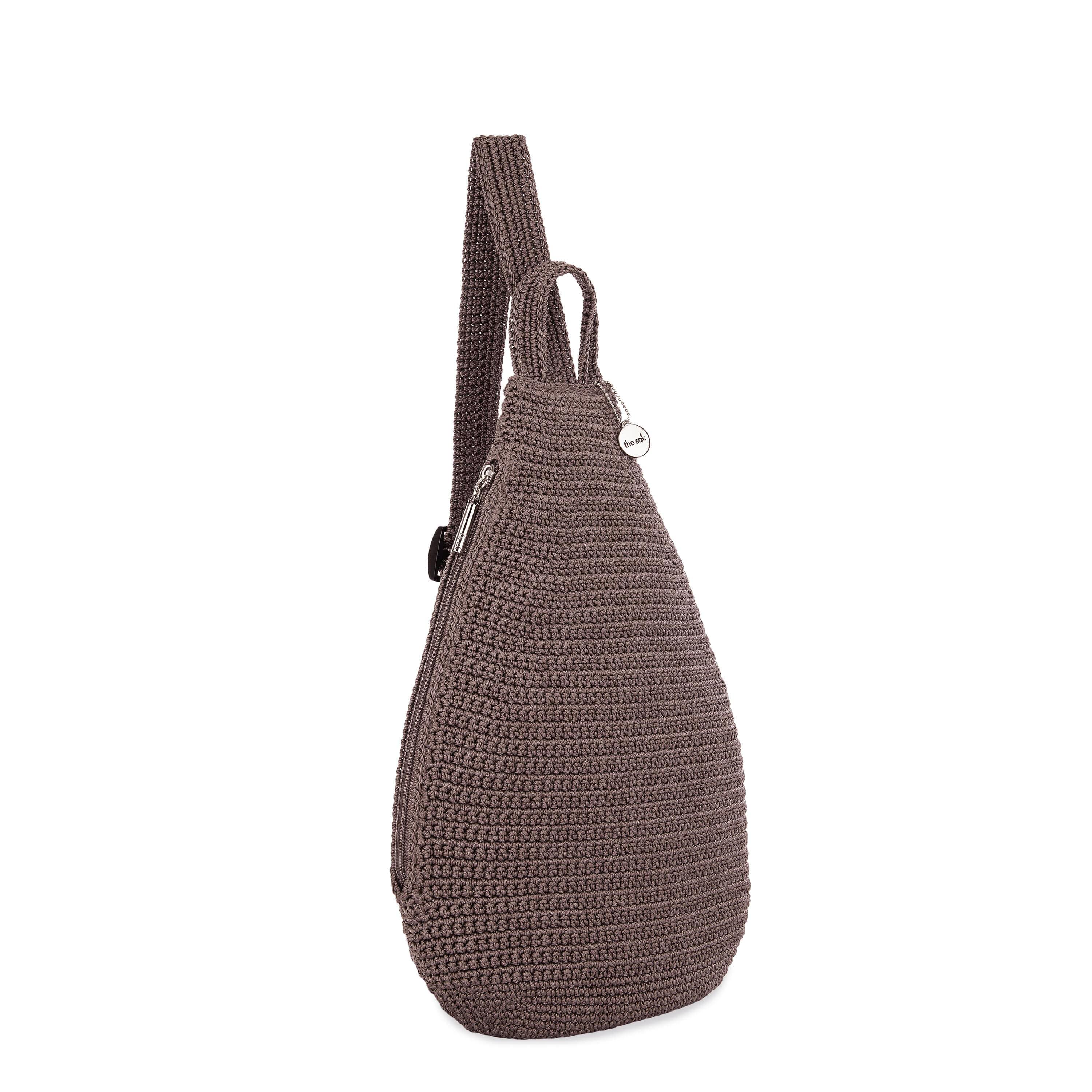 The Sak Geo Sling Backpack - Hand Crochet - Mushroom