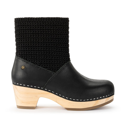 The Sak Paloma Clog Boots Leather - |Black|