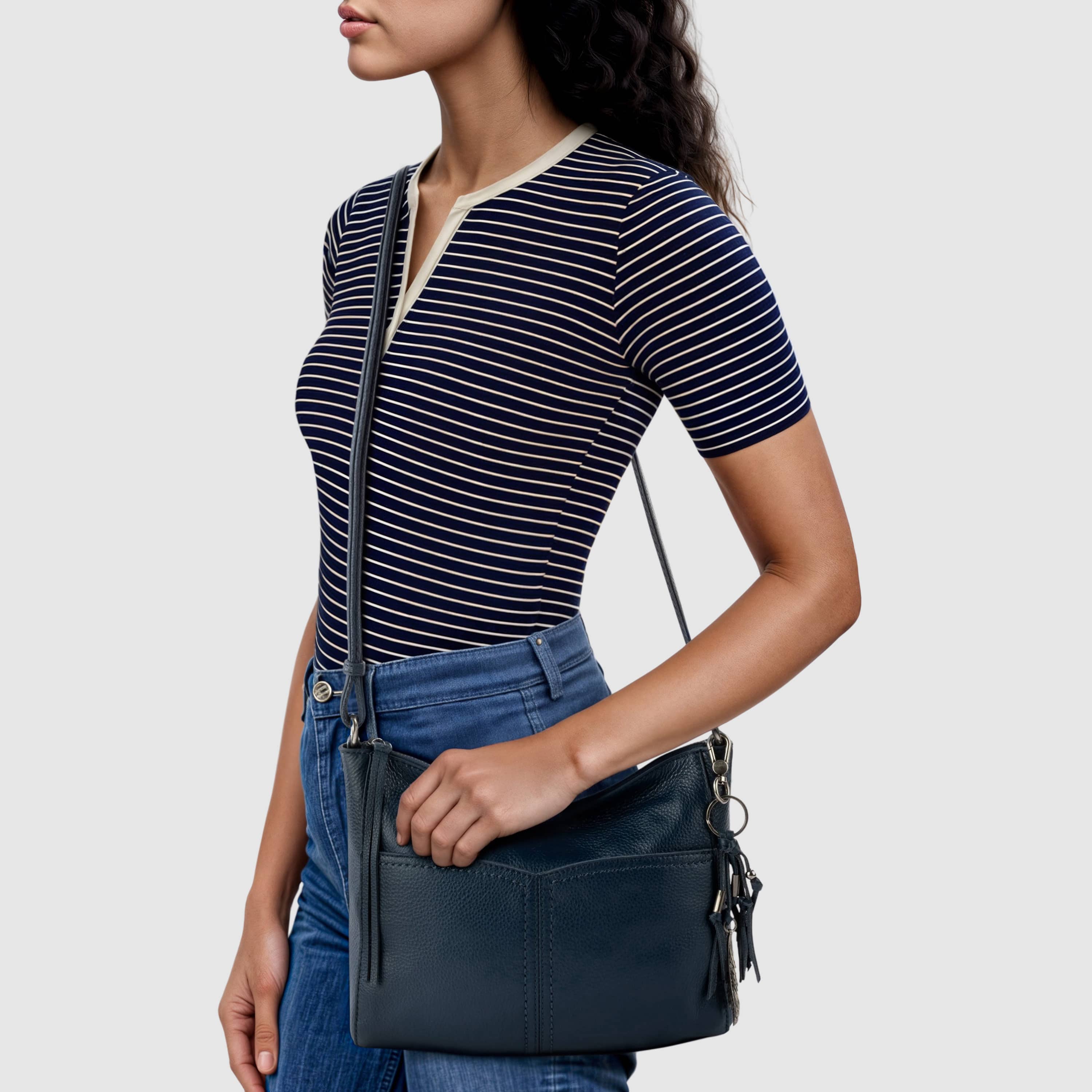 The Sak Alameda Crossbody - Leather - Indigo