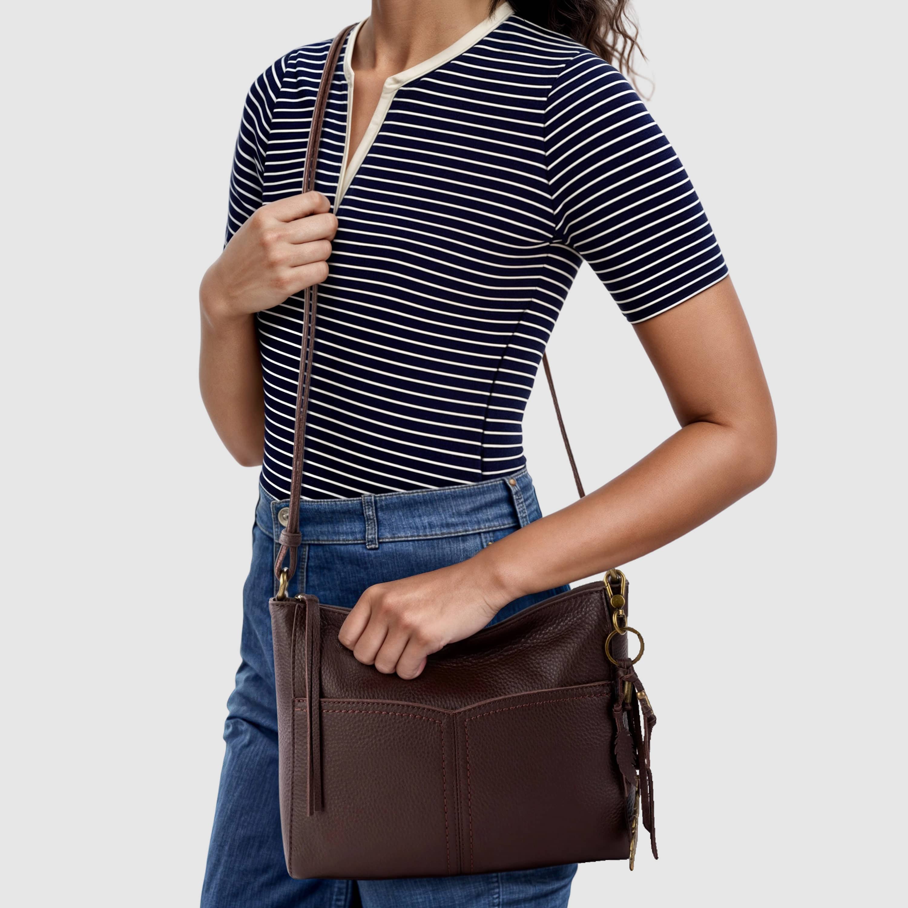 The Sak Alameda Crossbody - Leather - Mahogany