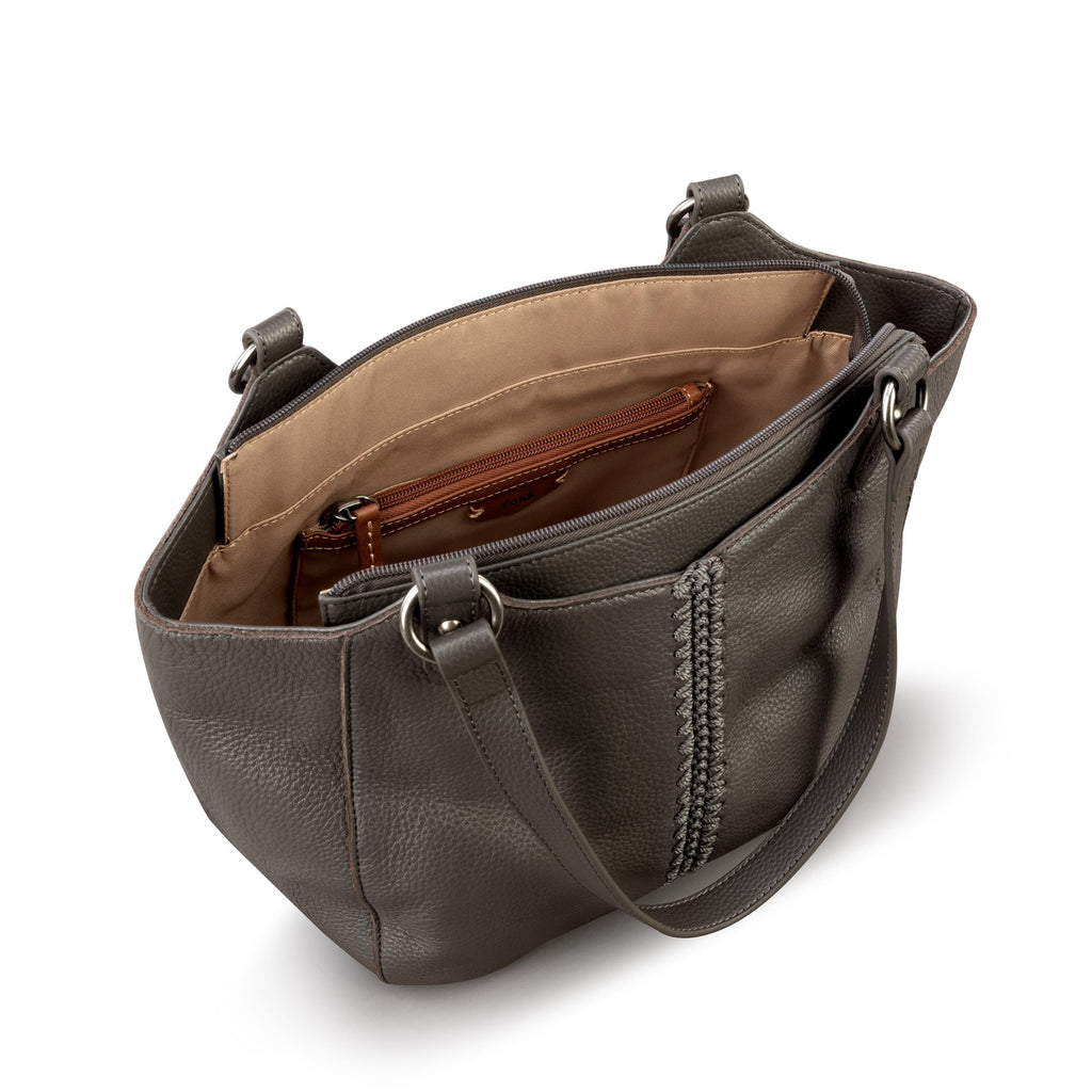 The Sak Bolinas Satchel - Leather - Slate